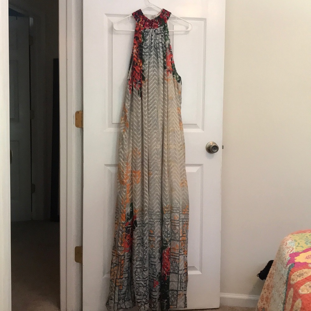 Beautiful, long dress from Anthropologie.